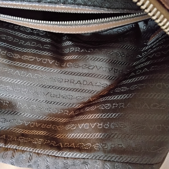 PRADA Leather Briefcase Chocolate Brown Unisex Saffiano VINTAGE - Picture 15 of 17